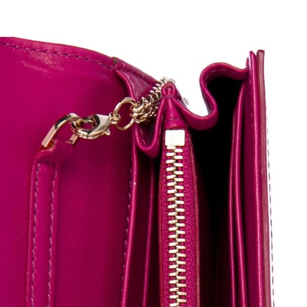 Gianni Versace Classy Continental Wallet Patent Leather